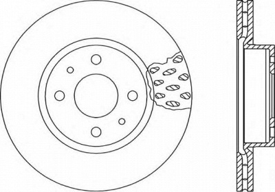 OPEN PARTS bda114720 -  Тормозной диск
